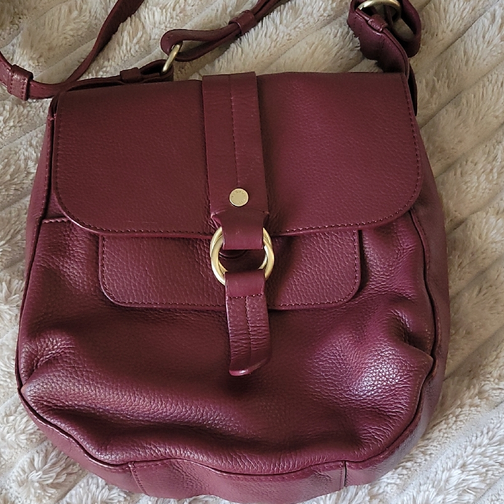 Radley Of London Elegant Burgundy Leather Crossbody Bag